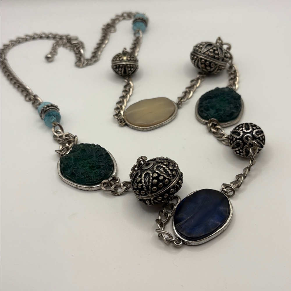 Vintage Laura Ashley Station Necklace 18-20”